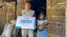 YBM PLN UIP JBTB Tebar Berkah Daging ke Pelosok Bojonegoro, 230 Warga Terima Manfaat