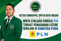 Ketua FORMAPPEL DPD RI Kota Medan Minta Evaluasi Kinerja PLN Terkait Pemadaman Listrik Berulang di Sumatera Utara