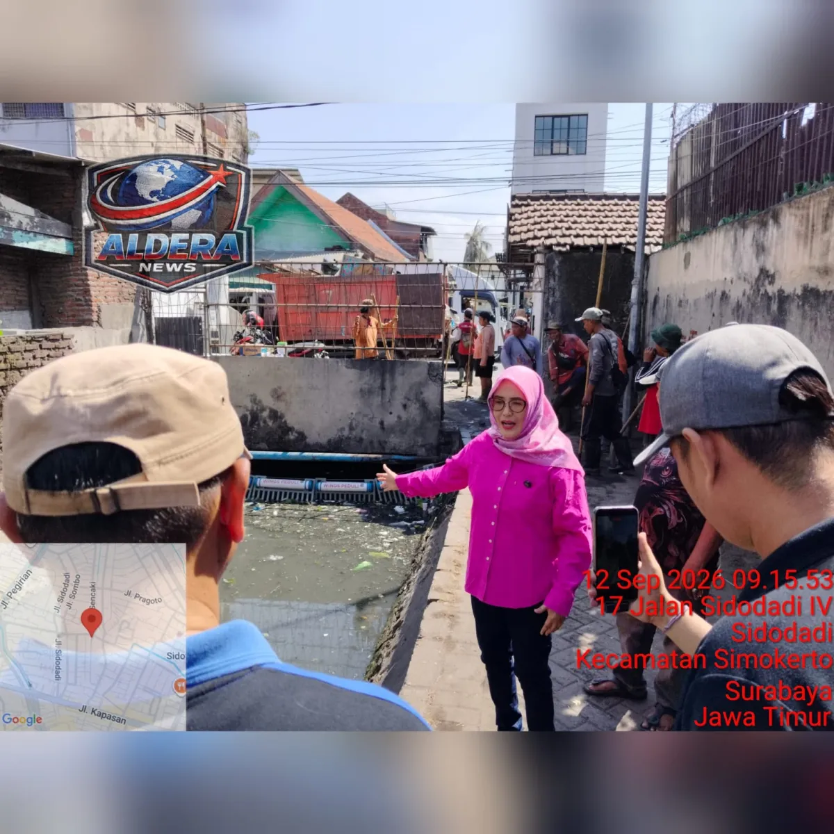 DLH Surabaya Turun ke Kali Seng, Trash Boom Dipasang dan Warga Diajak Hentikan Kebiasaan Buang Sampah ke Sungai