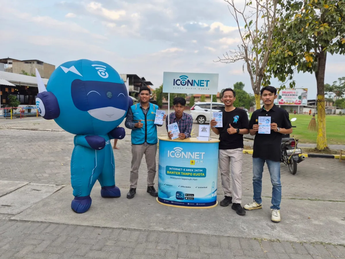 Rayakan Hari Pelanggan Nasional 2026, ICONNET Jatim Sapa Warga Maospati Madiun